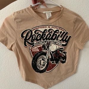 Vintage Cropped Graphic tee